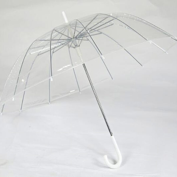 POE透明傘直桿16骨傘禮品傘廣告傘
